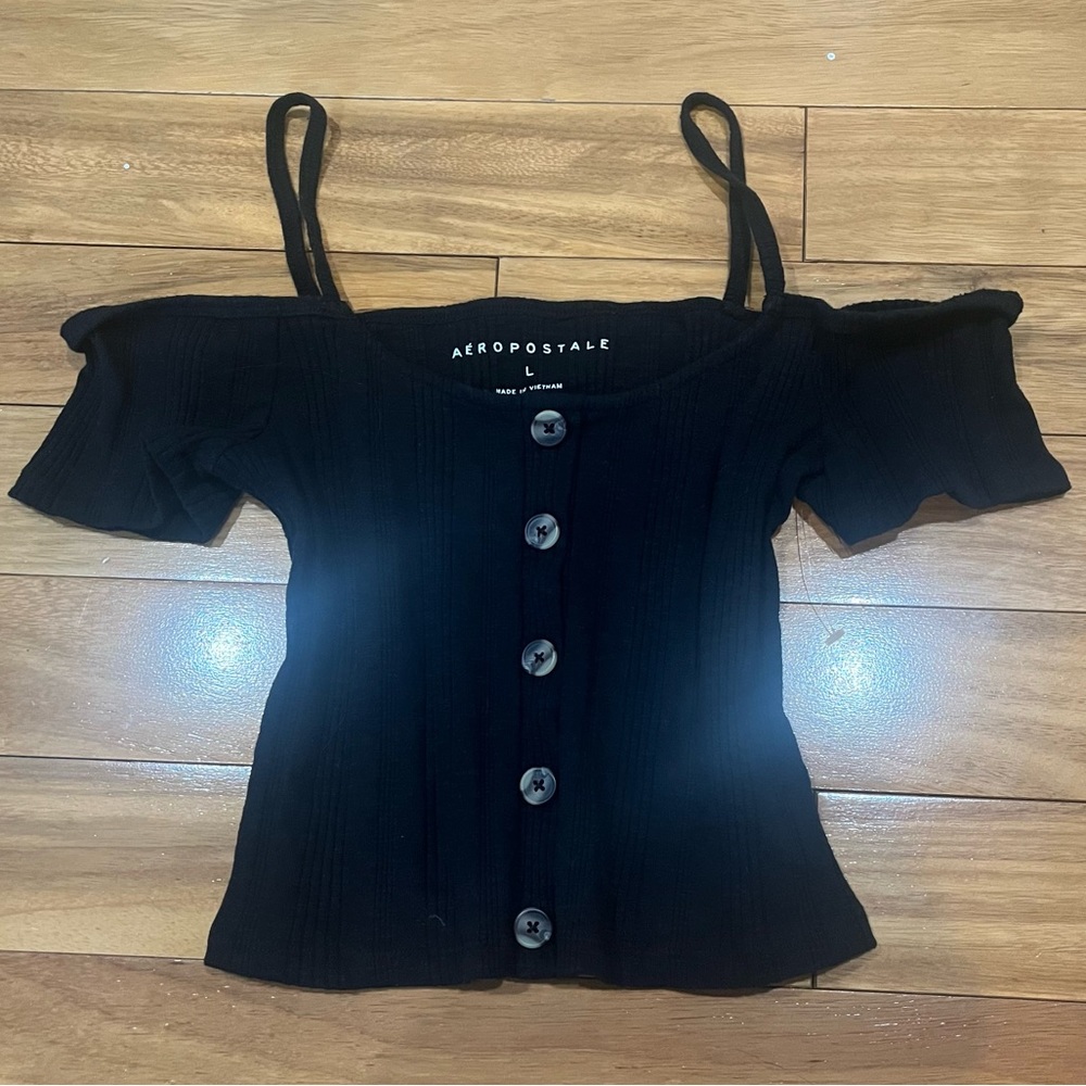 Black Aeropostale Women’s Top - Large